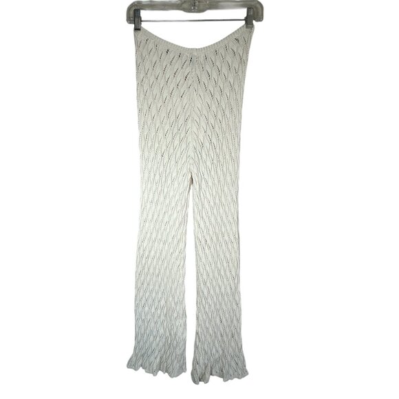 SNDYS Claire Pants in Natural XX-Small New Womens Cream Crochet Coverup - Picture 6 of 8